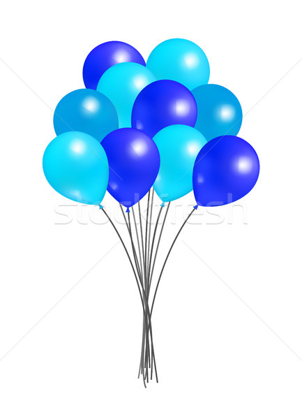 Ballons groß Party Dekorationen Gummi Ballon Stock foto © robuart