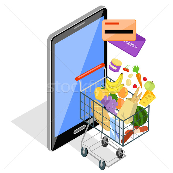 Compras internet compras on-line cartão Foto stock © robuart