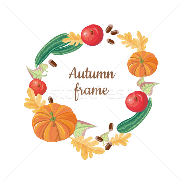 Foto d'archivio: Autunno · frame · caduta · frutti · verdura · alimentare