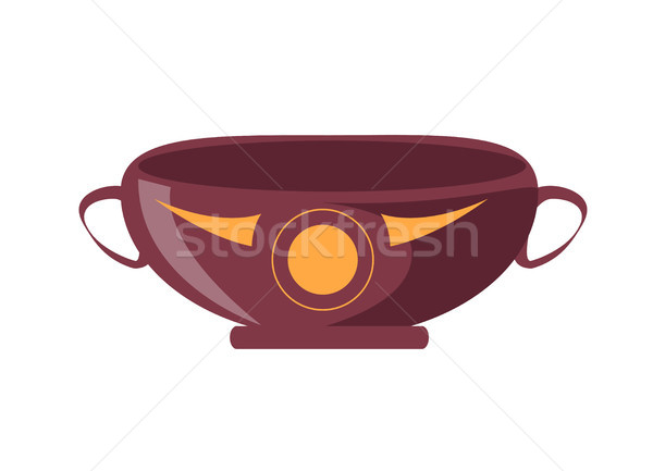 Ancient Greek Drinking Cup Isolated Illustration Stock photo © robuart