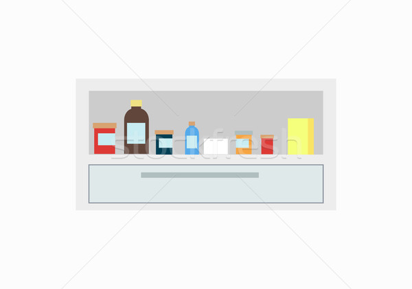 Bouteilles différent couleurs médicaux traitement [[stock_photo]] © robuart