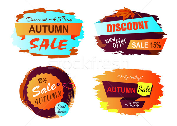 Autumn Sale New Offer Vector Illustration Stock photo © robuart