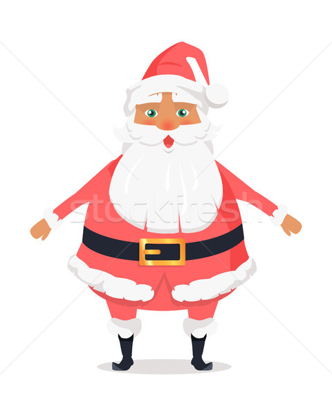 Standing Santa Front View on White Background Stock photo © robuart