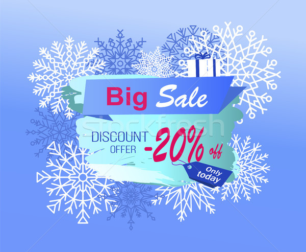 Big Sale Discount Offer Only Today -20 Off Vector Stock photo © robuart