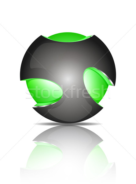 Abstract 3d sphere logos Stock photo © robuart