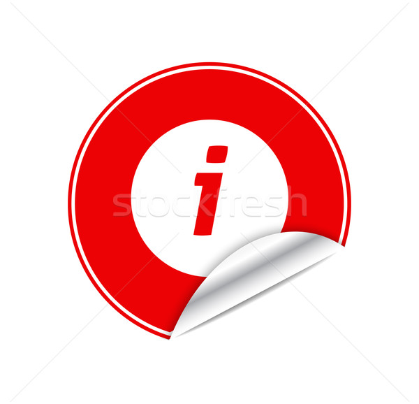 Rood sticker info ontwerp achtergrond web Stockfoto © robuart
