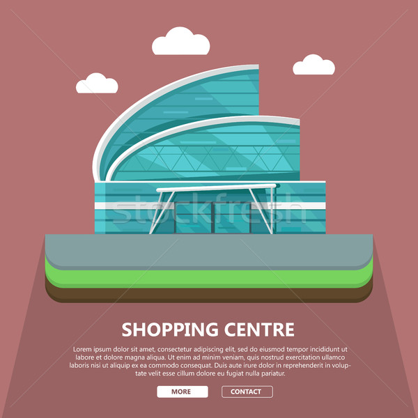 Centro commerciale web modello design pagina Foto d'archivio © robuart