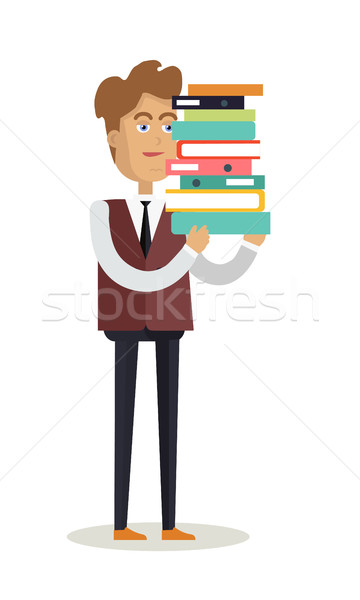 Office Worker Character Vector Illustration.  Stock photo © robuart