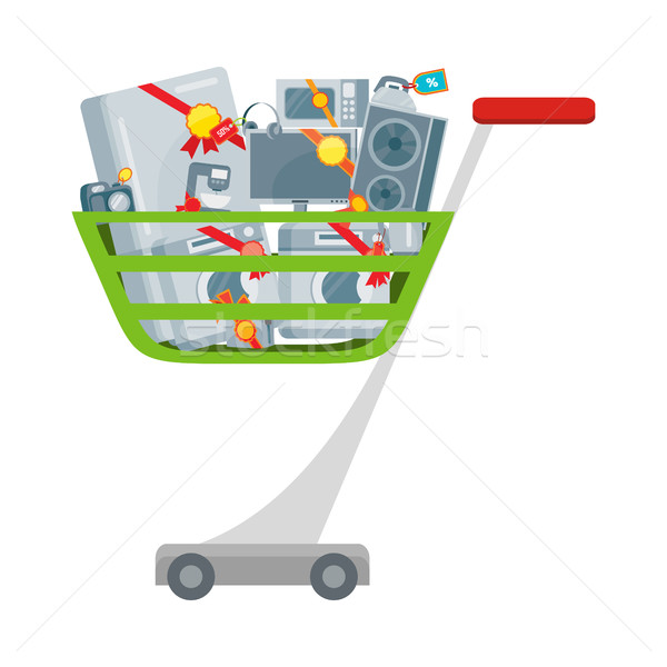 Sale in Electronics Store Flat Vector Concept Stock photo © robuart