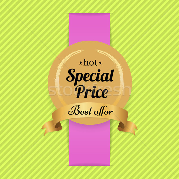 Special Price Best Offer Hot Golden Label Seal Stock photo © robuart