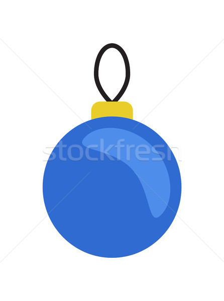 クリスマス 青 ボール 絞首刑 スレッド ベクトル ストックフォト © robuart