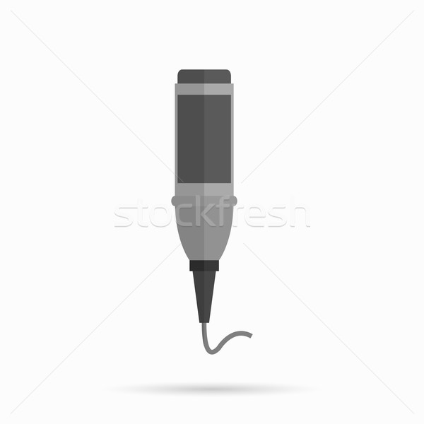 Microphone Design Flat Isolated Stock photo © robuart