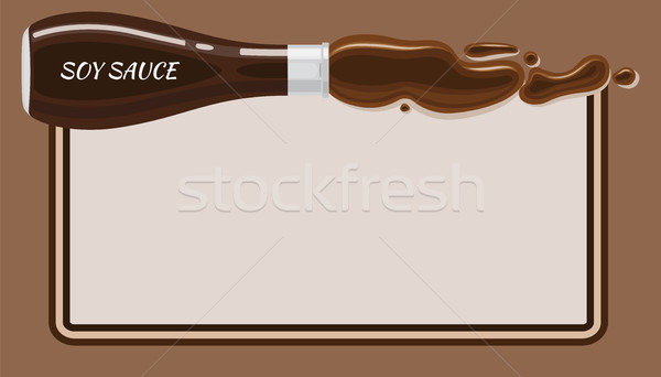 Sojasaus vector banner exemplaar ruimte traditioneel zout Stockfoto © robuart
