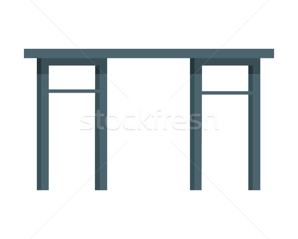 Table Vector Illustration in Flat Design Stock photo © robuart