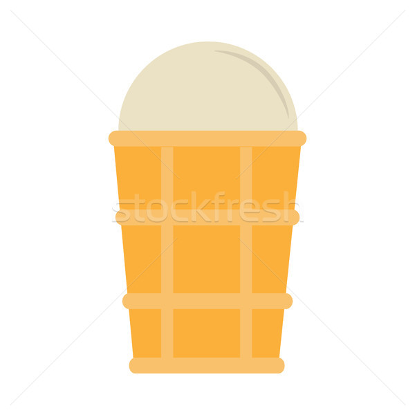 Stock photo: Ice Cream Vector Illustration in Flat Design
