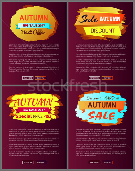 Autumn Big Sale 2017 Best Offer Special Discount Stock photo © robuart