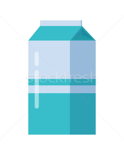 [[stock_photo]]: Lait · bleu · carton · paquet · isolé · produits · laitiers
