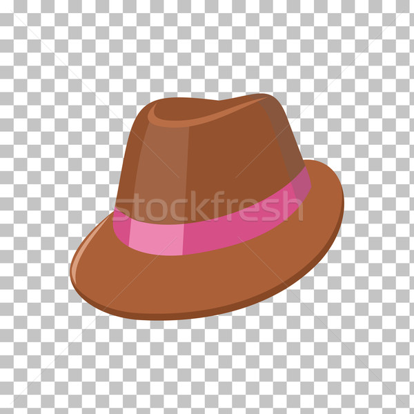 Summer Hat Isolated on Checkered Background Stock photo © robuart