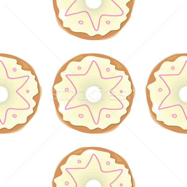 Stock photo: Donut Seamless Background Texture Pattern