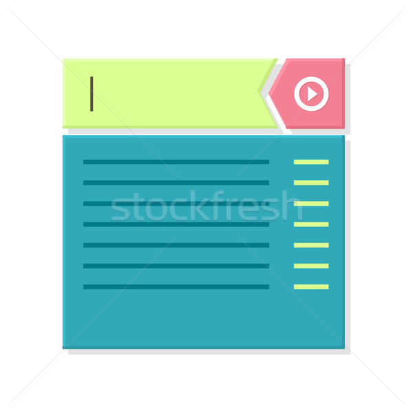 Stock photo: Web Page Abstract Window. Website Page Dimension.