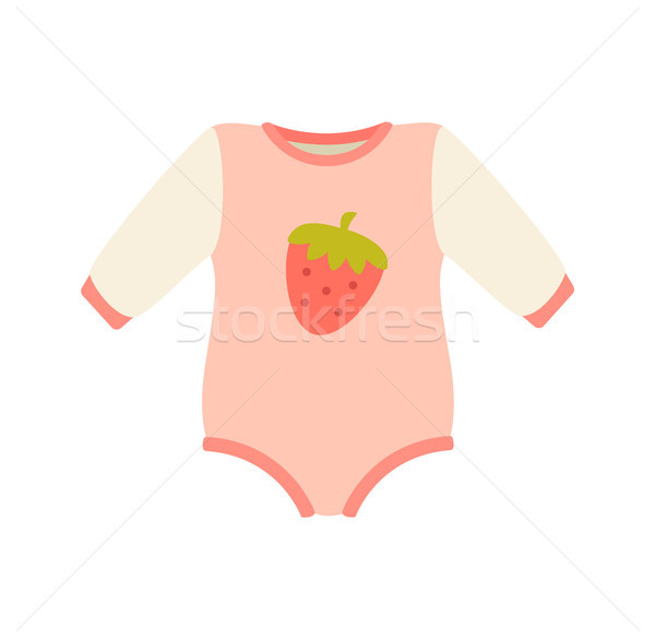 Baby Suit Clothes and Romper Vector Illustration Stock photo © robuart