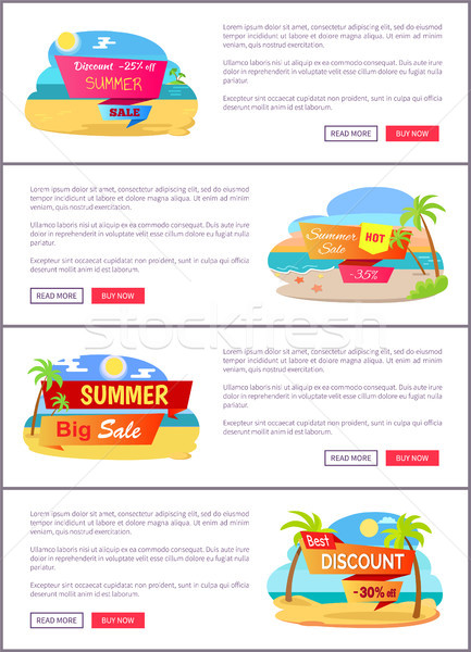 Big Summer Sale Up to 30 Internet Promo Pages Stock photo © robuart