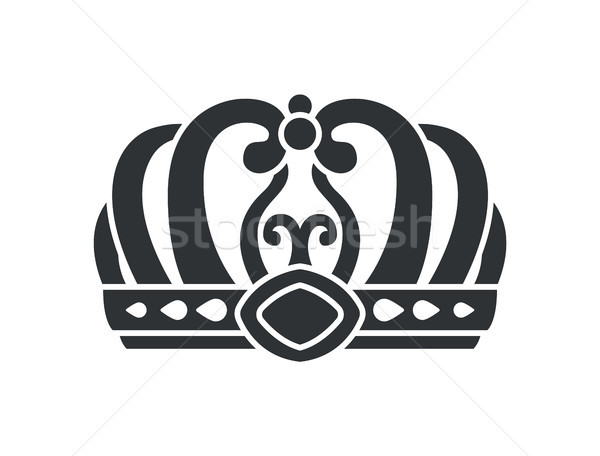 Crown in Futuristic Style with Complicated Design Stock photo © robuart