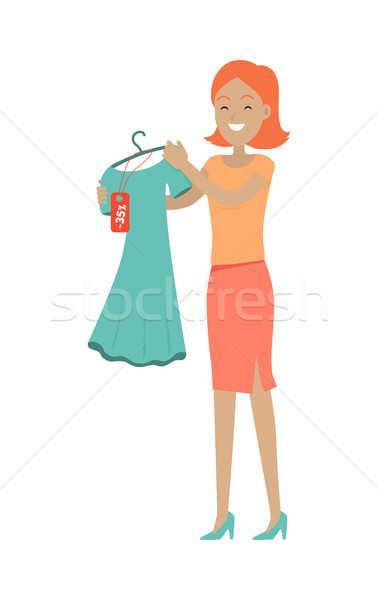 Sale in Clothing Store Flat Vector Concept Stock photo © robuart