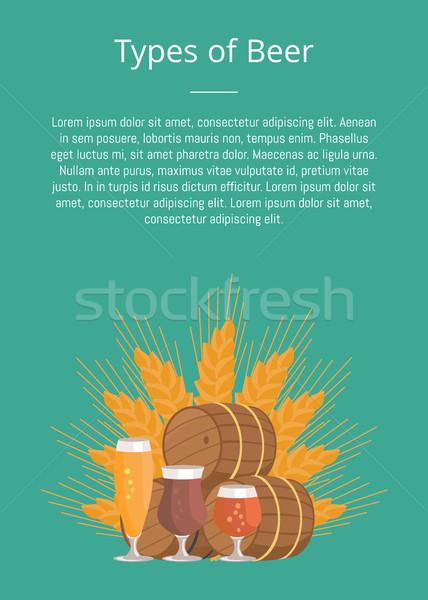 Beer Digustation at Octoberfest Vector Illustation Stock photo © robuart