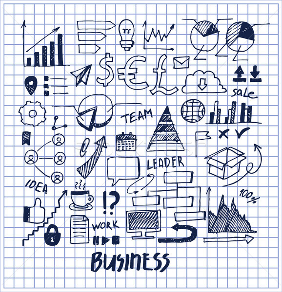 Lot of Business Templates Vector Illustration Stock photo © robuart