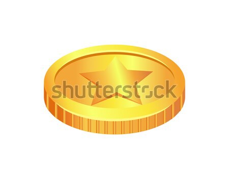 Foto stock: Moneda · oro · material · imagen · estrellas · forma