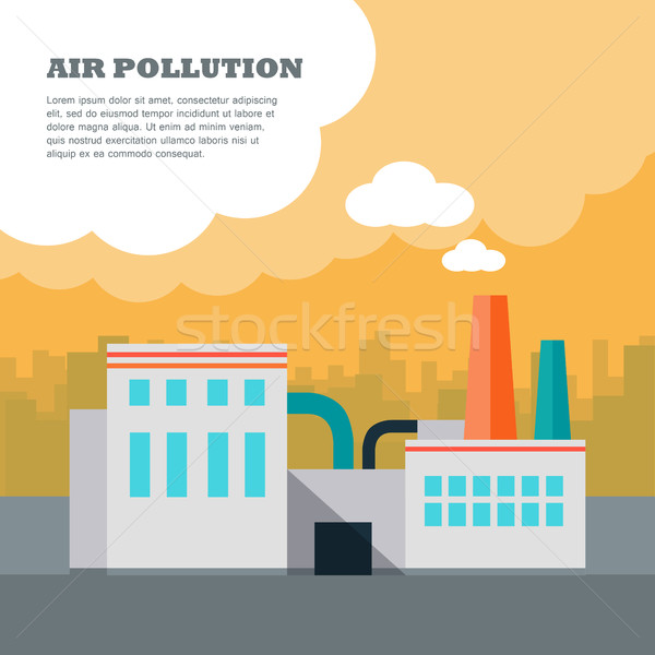 Air Pollution Concept Stock photo © robuart