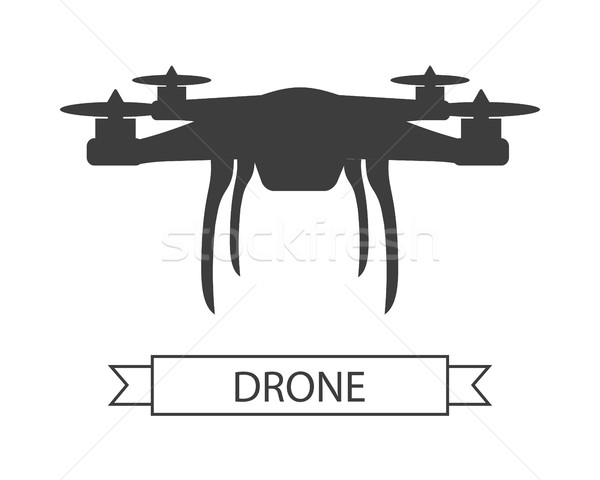 Drone Icon Isolated Unmanned Aerial Vehicle Stock photo © robuart