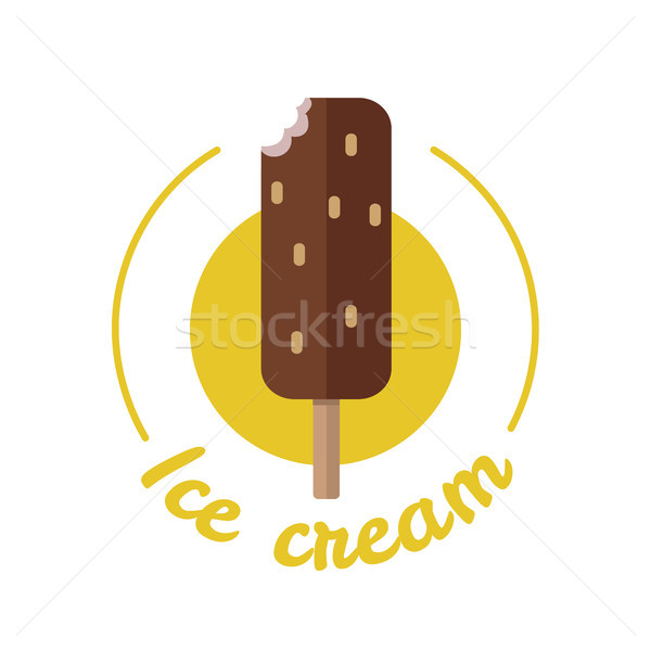 Vettore dolce congelato gelato icona estate Foto d'archivio © robuart