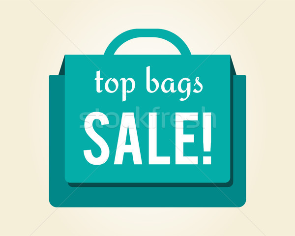 Top Bags Sale Colorful Icon Vector Illustration Stock photo © robuart