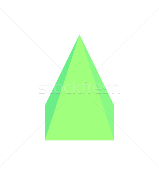 Square Pyramid Three Dimensional Vector Illustration Stock photo © robuart