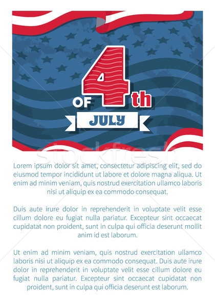 Fourth July Independence Day Vector Illustration Stock photo © robuart