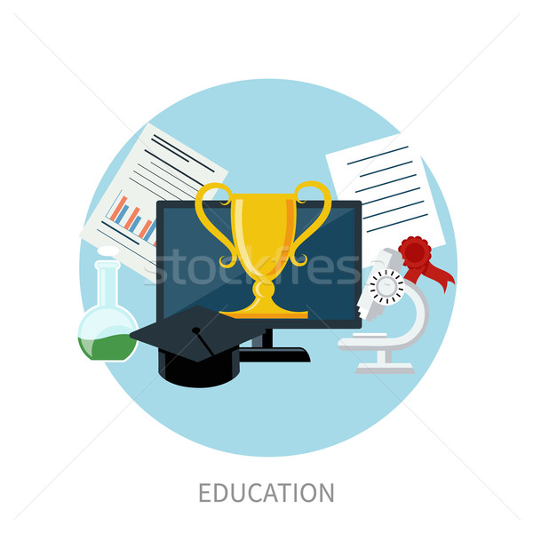 Knowledge collected from around the world concept Stock photo © robuart