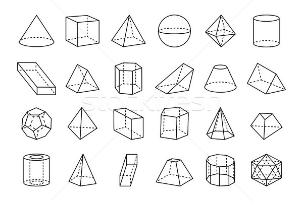 Collection of Geometric Shapes Vector Illustration Stock photo © robuart