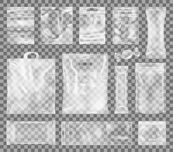 Plastic Packages Collection Vector Illustration Stock photo © robuart