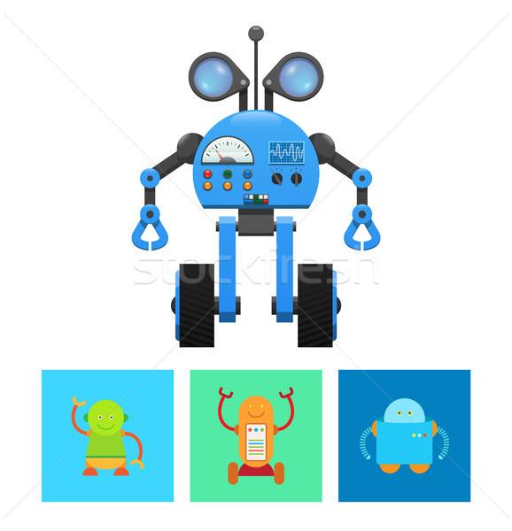 Technology Robots Collection Vector Illustration Stock photo © robuart