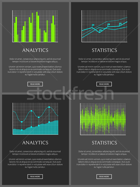 Analitica statistiche dati grafico crescita infografica Foto d'archivio © robuart