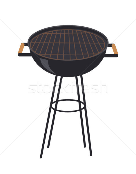 Grill for Making Smoked Food Vector Illustration Stock photo © robuart