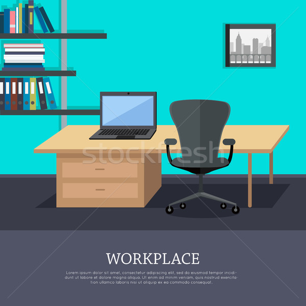 商業照片: 工作場所 · 向量 · 網頁 · 旗幟 · 設計 · 風格