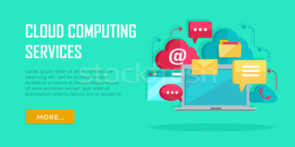 Cloud Computing Services Banner Stock photo © robuart