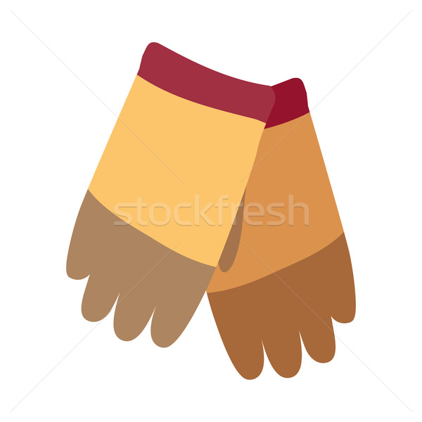 Winter Colorful Knitted Sheep Woolen Gloves Stock photo © robuart