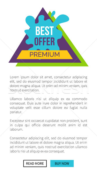 Mejor ofrecer prima sitio web personas para Foto stock © robuart
