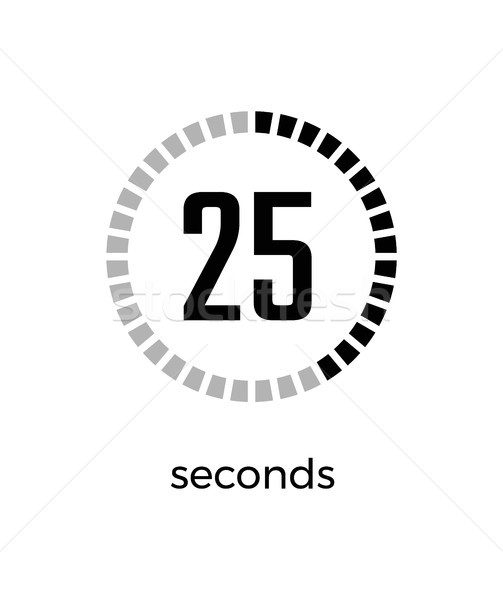 Closeup of Digital Timer on Vector Illustration Stock photo © robuart