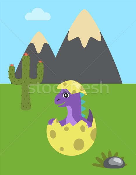 Prehistoric Image Dinosaur Vector Illustration Stock photo © robuart
