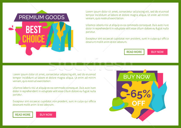 Premium Goods Best Choice Buy Now 65 Off Set Stock photo © robuart